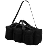 Sac de sport en style militaire 3-en-1 90 L Noir