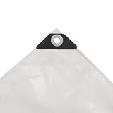 Tarpaulin 650 g / m² 4 x 5 m White