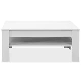 Table basse bois d'ingénierie 110x65x48 cm Blanc