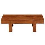 Table basse Bois d'acacia solide avec finition miel 100x50x30cm