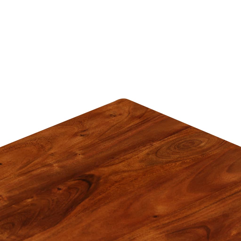 Table basse Bois d'acacia solide avec finition miel 100x50x30cm