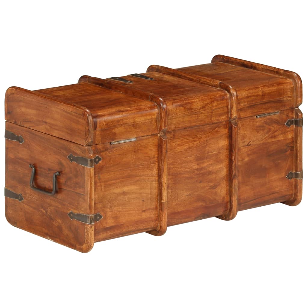 2 pcs storage chest Solid acacia wood and honey finish