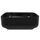 Lavabo carré Céramique Noir 38 x 38 x 13,5 cm