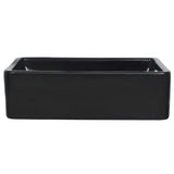 Lavabo Céramique Rectangulaire Noir 41 x 30 x 12 cm