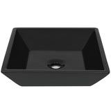 Lavabo Céramique carré Noir 41,5 x 41,5 x 12 cm