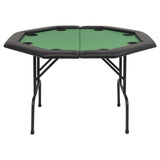 Table de poker pliable pour 8 joueurs 2 plis Octogonale Vert