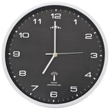 Horloge murale radioguidée avec mouvement à quartz 31 cm Noir