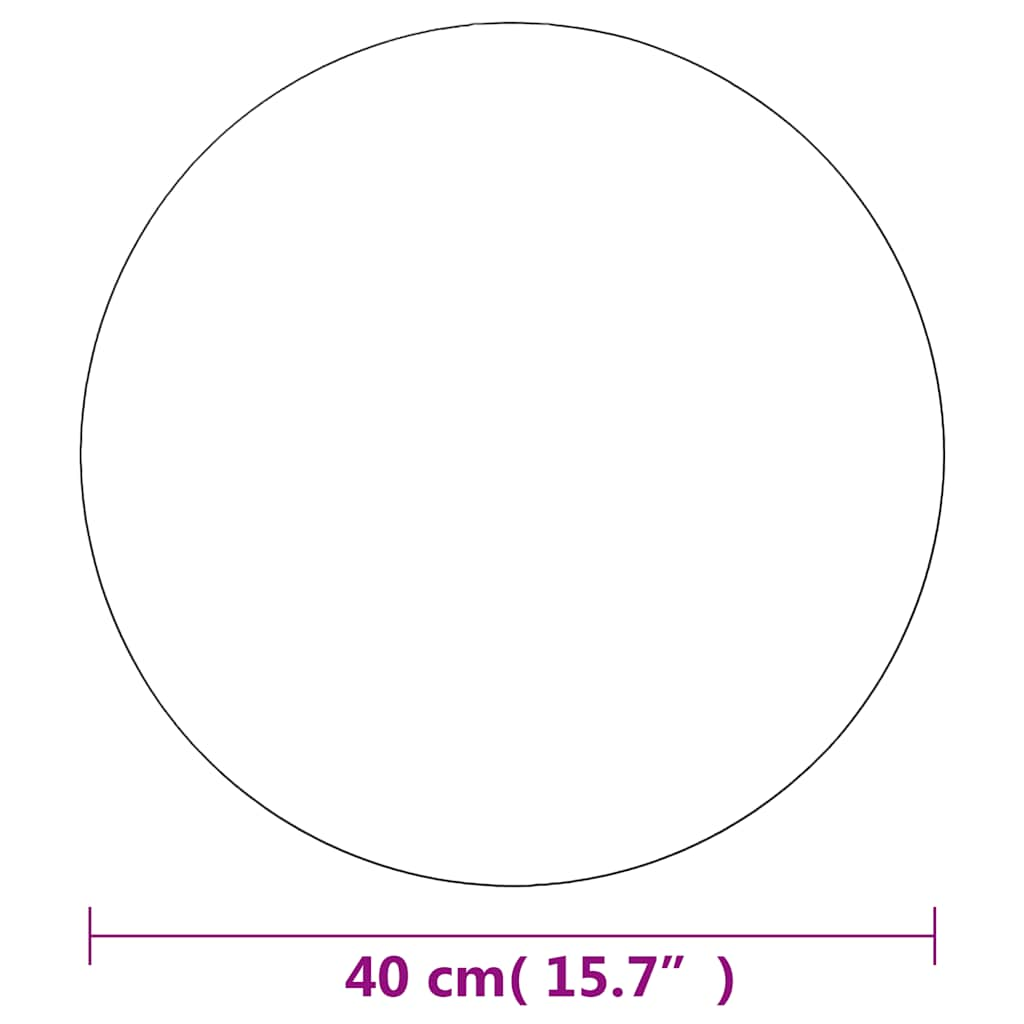 Wandspiegel 40 cm rund aus Glas