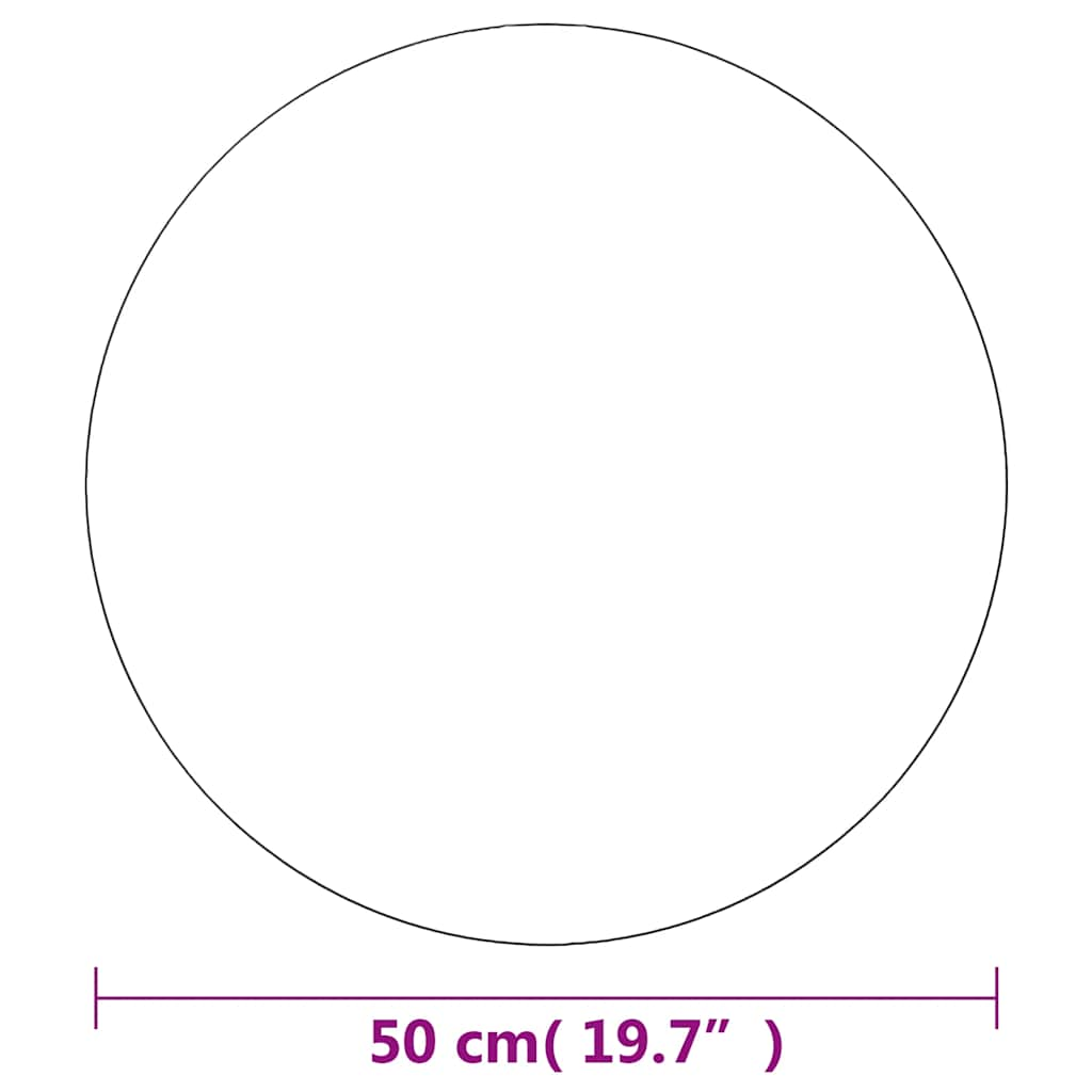 Wandspiegel 50 cm rund aus Glas