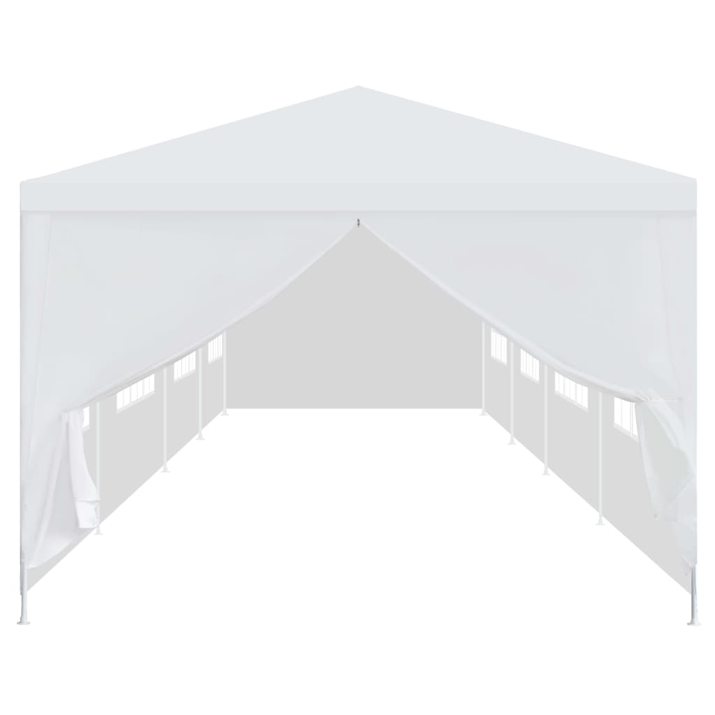 Tonnelle de jardin 3x12 m Blanc