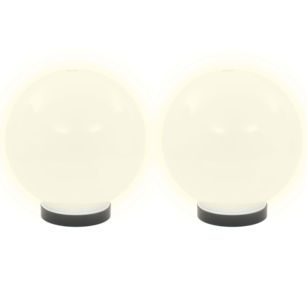 Lampe à LED sous forme de boule 2 pcs Sphérique 20 cm PMMA