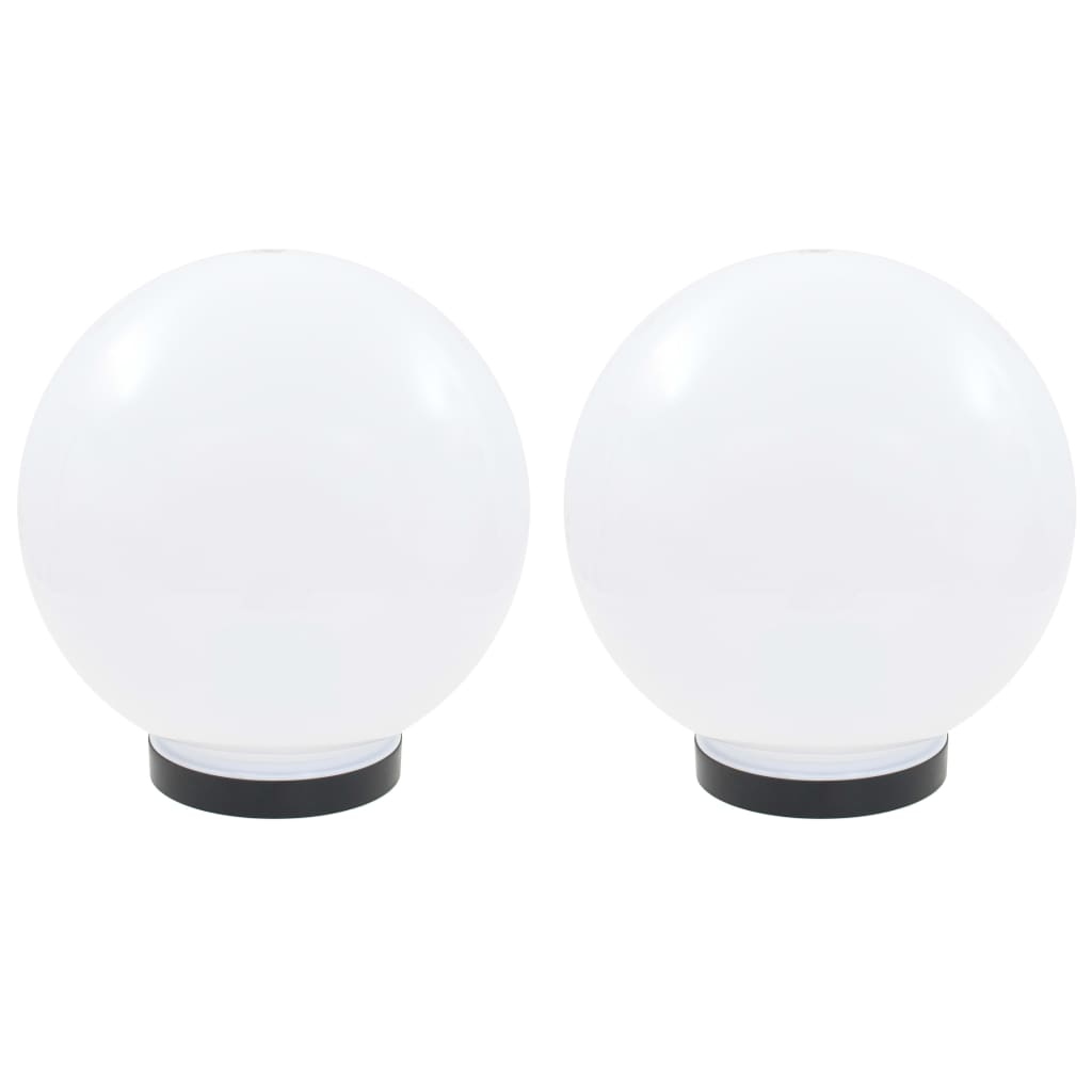 Lampe à LED sous forme de boule 2 pcs Sphérique 25 cm PMMA