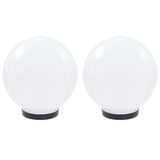 Lampe à LED sous forme de boule 2 pcs Sphérique 25 cm PMMA