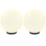 Lampe à LED sous forme de boule 2 pcs Sphérique 25 cm PMMA