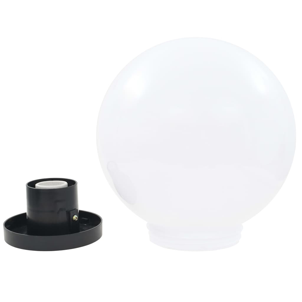 Lampe à LED sous forme de boule 2 pcs Sphérique 25 cm PMMA