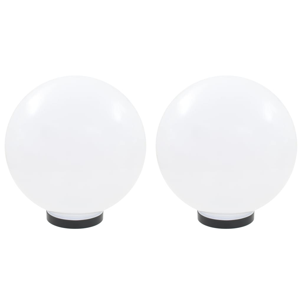 Lampe à LED sous forme de boule 2 pcs Sphérique 30 cm PMMA