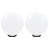 Lampe à LED sous forme de boule 2 pcs Sphérique 30 cm PMMA