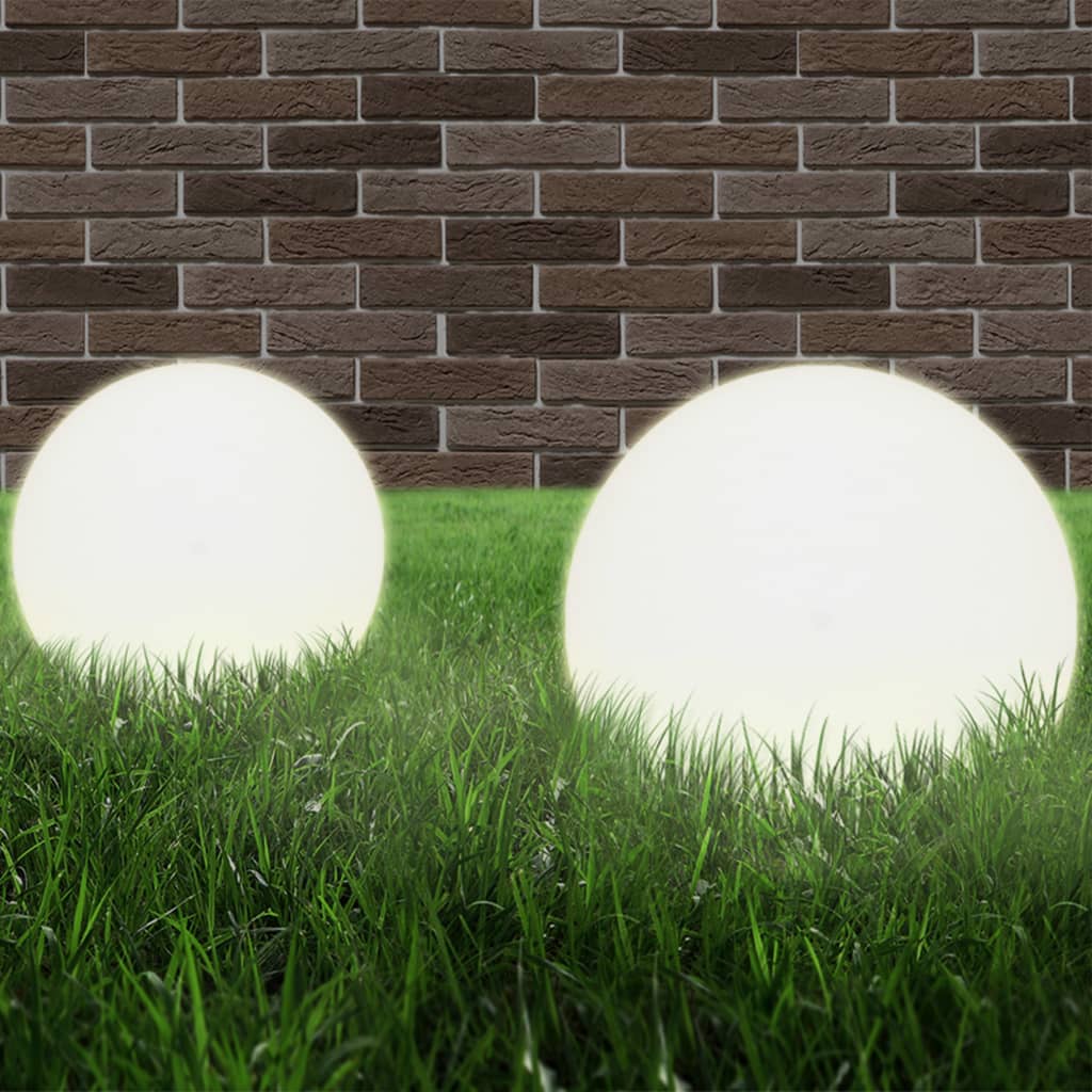 LED ball lamp 2 pcs Spherical 30 cm PMMA