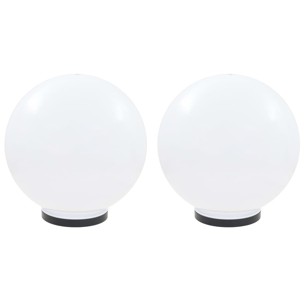 Lampe à LED sous forme de boule 2 pcs Sphérique 40 cm PMMA