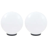 Lampe à LED sous forme de boule 2 pcs Sphérique 40 cm PMMA