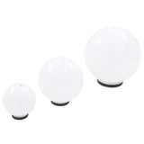 LED-Kugellampen-Set 3-tlg. PMMA kugelförmig 20/30/40 cm