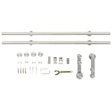 Sliding door fixing kit 183 cm Stainless steel Silver