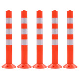 Traffic control bollard 5 pcs Plastic 75 cm