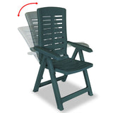 Chaises inclinables de jardin lot de 2 Plastique Vert