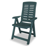 Chaises inclinables de jardin lot de 2 Plastique Vert