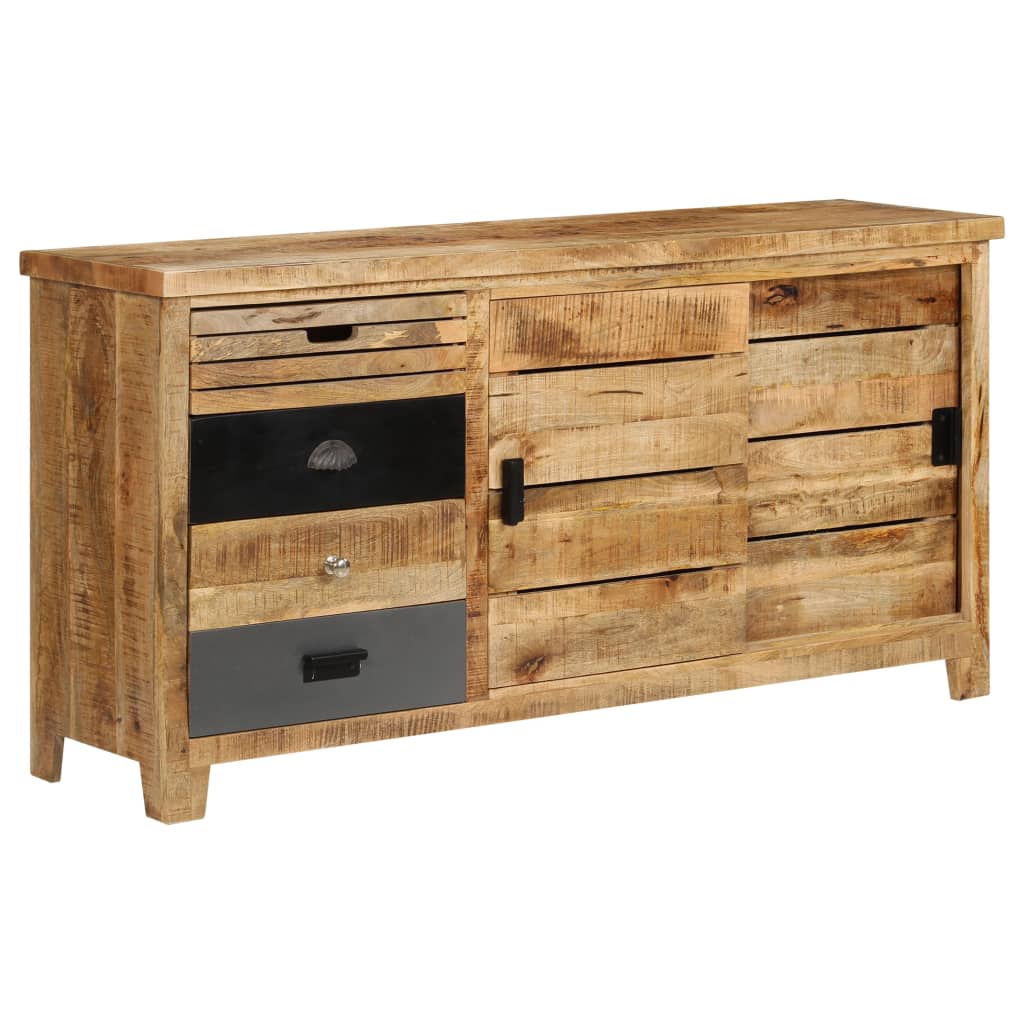 Solid Mango Wood Sideboard 160x40x80 cm