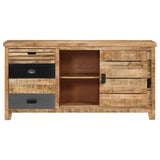 Solid Mango Wood Sideboard 160x40x80 cm