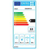 Hotte murale acier inoxydable 756 m³/h 60 cm blanc