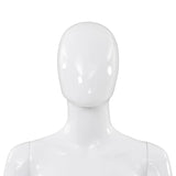 Mannequin femme corps complet base verre Blanc brillant 175 cm