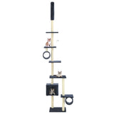 Cat tree with sisal scratching posts 260 cm Dark blue