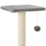 Arbre à chat avec griffoirs en sisal 65 cm Gris