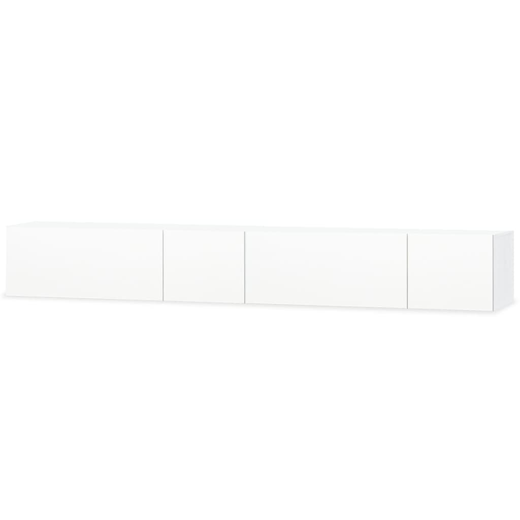 Meubles TV 2 pcs bois d’ingénierie 120x40x34 cm Blanc brillant