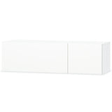 Meubles TV 2 pcs bois d’ingénierie 120x40x34 cm Blanc brillant