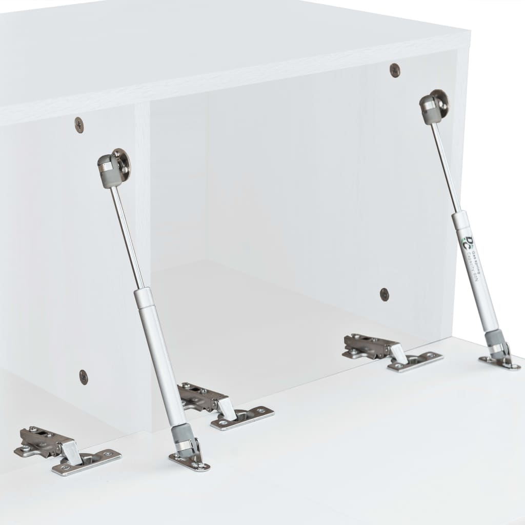 Meubles TV 2 pcs bois d’ingénierie 120x40x34 cm Blanc brillant