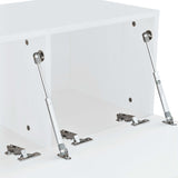 Meubles TV 2 pcs bois d’ingénierie 120x40x34 cm Blanc brillant