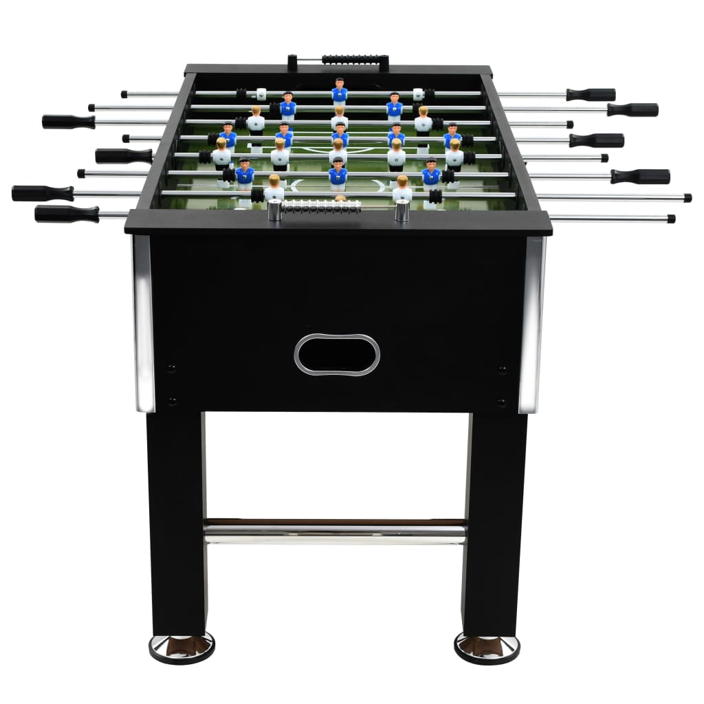 Table de football Acier 60 kg 140 x 74,5 x 87,5 cm Noir