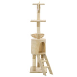 Arbre à chat avec griffoirs en sisal 138 cm Beige