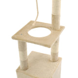 Arbre à chat avec griffoirs en sisal 109 cm Beige