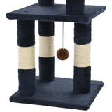 Arbre à chat avec griffoirs en sisal 65 cm Bleu