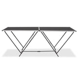 Table pliable de collage MDF et aluminium 200 x 60 x 78 cm