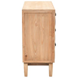 Armoire à tiroirs bois de sapin massif 80x36x75 cm