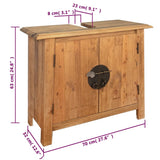 Meuble-lavabo de salle de bains pin massif 70x32x63 cm