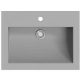 Lavabo en granit 600 x 450 x 120 mm Gris