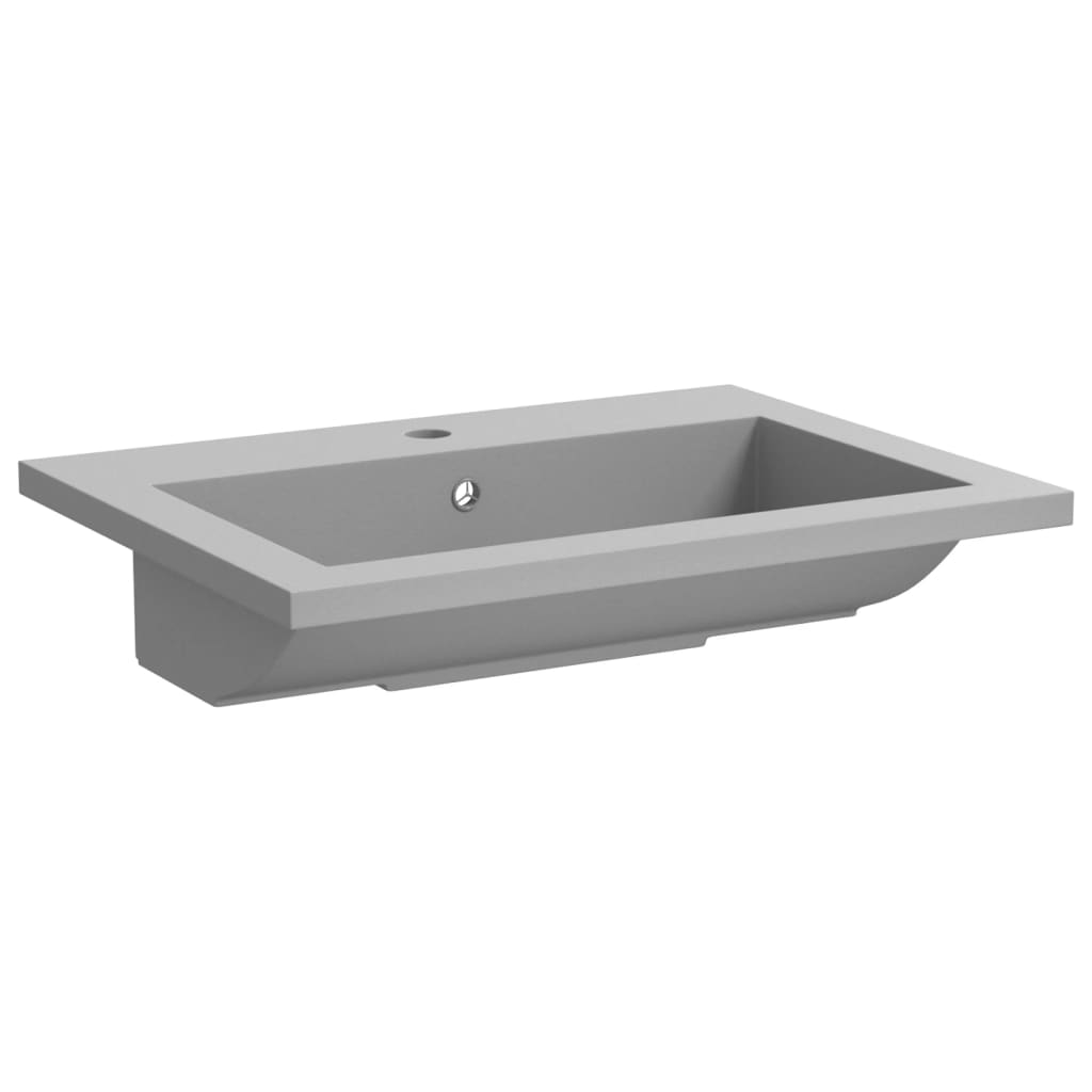 Lavabo en granit 600 x 450 x 120 mm Gris