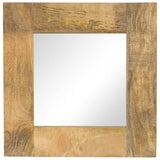 Miroir Bois de manguier massif 50 x 50 cm