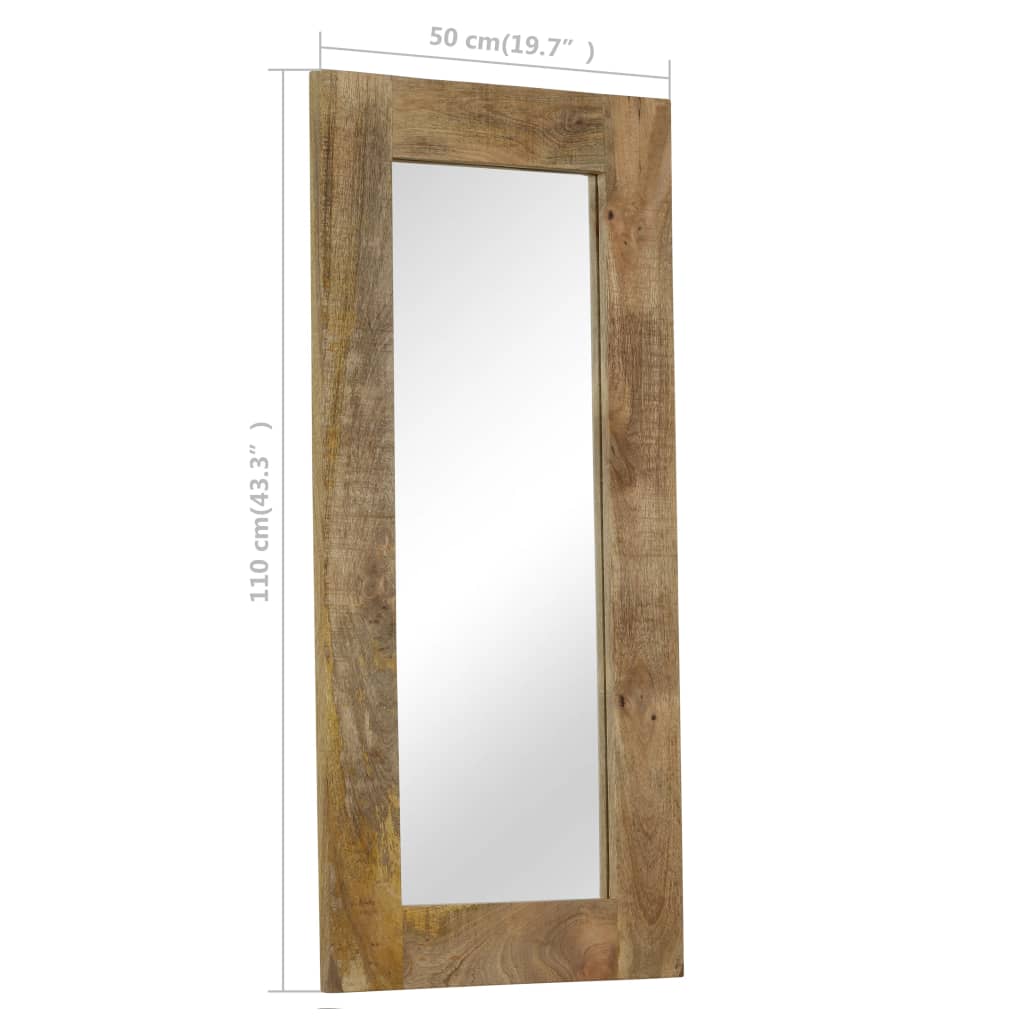 Miroir Bois massif de manguier 50 x 110 cm